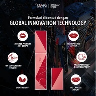 (ATIGA BEAUTY) OMG OH MY GLAM Colorlast Lip Vinyl 2.5 g - Transferproof Gloss Lip Vinyl 16H Plumpy L