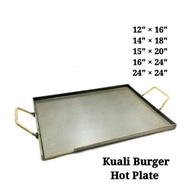 Kuali Burger # 2 Handle Rectangular Burger Hot Pan | Kuali Segi Empat | Kuali Capati | Kuali Roti Ca