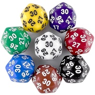 1pc D30 Dice Opaque Polyhedral Dice for DND RPG Board Game
