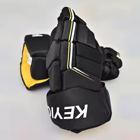 [1-pairs][keyicol]New Ice Hockey Gloves keyicol 11 12 Intermediate Professional Athlete Hockey Glove
