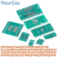 20pcs/1pc QFN32 QFN40 QFN20 LGA16 QFN16 SOP56 QFN48 LGA16 Adapter Board Patch SMD to DIP 0.5mm 0.65m