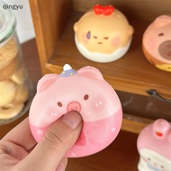 【QUSG】 Cute Capybara Squeeze Toy Cartoon Rabbit Pig Fidget Toy Squishy Pinch Kneading Toy Stress Reliever Toy Kid Party Favor Hot