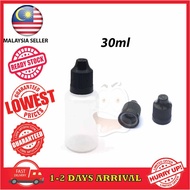 [30ml] Clear Bottle Dropper Plastic Bottle PET Liquid Bottle Dropper Bottle Clear Bottle 30ml Empty 