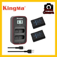 KingMa EN-EL14 2-Pack Battery and LCD Dual Charger Kit for Nikon D3100 D3200 D3300 D3400 ENEL14