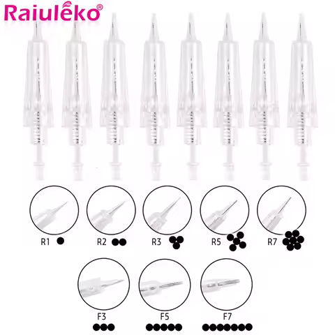 50/100Pcs Replacement Bayonet Tattoo Cartridge Micro Needles 1R 2R 3R 3F 5R 5F 7R 7F for MYM Lip Der
