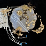 Chinese Style Ancient Gold Silver Hair Accessories Set