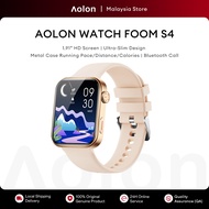 Aolon Foom S4 Smart Watch | 1.91" HD Display | Ultra-Slim Design Metal Case | HD Bluetooth Call| Run