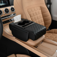 4-in-1 Vehicle Armrest Pad - Center Console Organizer, Cup Holder, Tissue Box, Seat Gap Organizer  P