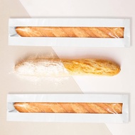 10Pcs White French Bread Bags Bakery Bags with Window Kraft Paper Loaf Packaging Bread Storage Bags 