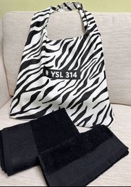 ‼️少量現貨‼️YSL限定班馬紋袋 x YSL毛巾 💗💗💗