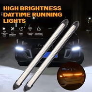 Car LED Daytime 12V Running 23cm Accessories D Brake Light Kereta Signal Aksesori DRL Light