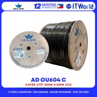 Adlink AD OU604 C CAT6E 305M 0.5mm CCA Outdoor UTP Cable itw