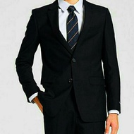 Men's BLACK suit Solid BLACK men's suit/ formal suit made of JET BLACK material