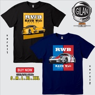 SAKAZUKI Unisex Distro T-Shirt Automotive Racing Car Image PORSCHE RWB RAUH WELT BEGRIFF