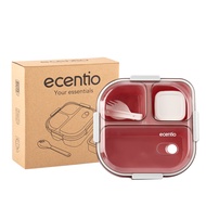 ecentio 3 grid anti tumpah tempat bekal 1100ml Kotak makan wadah bekal kotak sup 100ml BPA FREE-BG