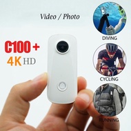 4K C100+  small Action camera C100 plus Mini Camera for vlog Sport Waterproof Motorcycle Cycling Recorder