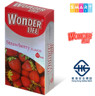 活色生香 - Wonder Life 士多啤梨味乳膠安全套 (12片裝) (香港行貨)