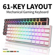 GamaKay K61 Mechanical Gaming Keyboard 61 Keys RGB Wired Hot Swappable Keycaps