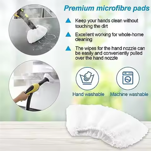 Accessories For Karcher Steam Cleaner Easyfix SC1 SC2 SC4 SC5, Microfibre Cloth Cleaning Brush Set P