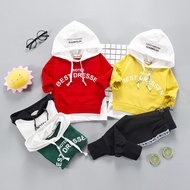 [yoyo kids] Ready stock kids clothing set baby boy causal hoodie+pants clothes set 182