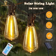 Solar String Light Waterproof Christmas Lamp E12 Bulb Fairy lights Decor Led Garden Outdoor hanging