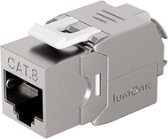 Lumonic Keystone RJ45 CAT8.1 | Tool-free Assembly | T568A/B Colour Coded | for Wall Socket & Patch P