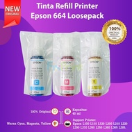 terbaru 1 SET Tinta Printer EPSON ORIGINAL ORI 664 L220 L210 L350