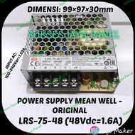 *Order Mean Well Lrs-75-48 Power Supply (48Vdc=1.6A) Original