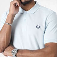 Original M6000 Fred Perry Polo Shirt Solid Casual Business Short Sleeve Mens Top baju atasan lelaki Baju POLO lelaki