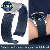 Rubber Watch band For Longines Comcast Conquest silicone Diving L3.742/644/781 642 Series  Men's Wat