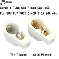 10PCS Ceramic 8.8mm Vacuum Tube Anode Cap Grip Plate Cap MCZ for 807 FU7 FU25 6146B 310A 24A Vintage