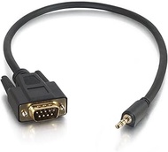 C2G 02444 Velocity DB9 Male to 3.5mm Male Serial RS232 Adapter Cable, Black (1.5 Feet, 0.45 Meters)