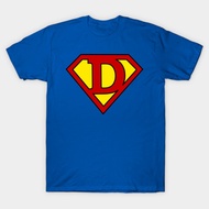 Vintage Superhero Symbol Letter D T-Shirt Authentic Cotton 1 y2k S-5XL Comfortable To Wear