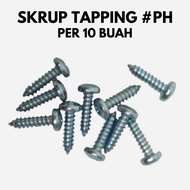 Per 10 pieces PH M Taping Screws 10 x 2 1/ 2 inch Round Head Tapping Screws 10 mm x Length 63 mm 6.3
