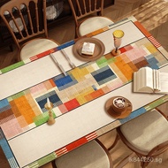 Rectangular New American Style Tablecloth Heat-resistant Coffee Table Mat Dining Table Waterproof Le