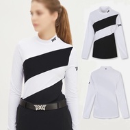 [PXG] Korean Version New Style golf Clothes Women Sports Quick-Drying Slim-Fit High Neck Long-Sleeve