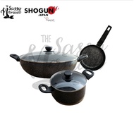Ready Stock 🎯SALE🎯 La gourmet Shogun Zen 18cm Frypan, 20cm Casserole, 28cm Stirfry Wok, 34cm Marble 