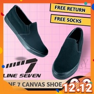 HITAM Line 7 6617 Black Shoe | Black LINE 7 School Shoes/Black School Shoes/L7-6617