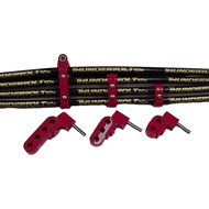 Taylor 42500 Black 7-8mm Horizontal Wire Loom Kit for V8 Engine