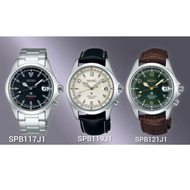 นาฬิกาSeiko Prospex Alpinist     SPB117J1 สายเหล็กหน้าดำ ราคาป้าย 30,800 บาท   SPB119J1 หนังดำหน้าขาว  ราคาป้าย 30,000บาท   SPB121J1 หนังน้ำตาลหน้าเขียว ราคาป้าย 30,000 บาท