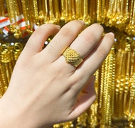 แหวนทอง2สลึง แหวนทองลายดอกพิกุล แหวนทองปลอมเหมือนแท้ งานไทย (ไม่ใช่สินค้าจีน)