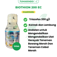 Biothion 200EC 100ML Triazofos Insektisida Mengendalikan Ulat Gerayak Tanaman Bawang Merah Dan Tanam