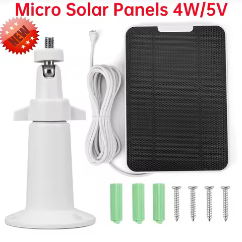 Wall Mount Solar Cells Charger IP65 Waterproof Monocrystalline 4W 5V Solar Panel with Rack for Googl
