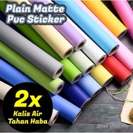 (Hot) Solid Matte Wallpaper Sticker Dinding Wallpaper Kabinet Dapur Wallpaper Toilet Wallpaper Bilik