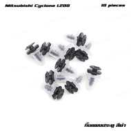 iBarod กิ๊บแผงประตู 10 ชิ้น สีดำ ใส่ Mitsubishi Cyclone L200 Strada ปี 1987-1996