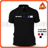 Baju Sulam BMW M Sport 540i M540i Cotton Polo T Shirt T-Shirt Shirts Unisex Racing Kolar Casual Moto