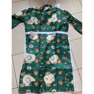 Ready STOCK APD GOWN Cute motif LION KING Green