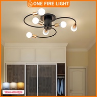 lamp siling moden chandelier ceiling light nordic lampu gantung ruang tamu pendant led room hiasan l