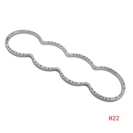 AOSU Silver Aluminum H-Series Engine Block Guard H22 For Honda For H22 Engines