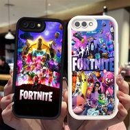 N61 Fortnite Black and White Silicone Casing for Realme C2 C2s OPPO A5 A3s A12e A1K Case